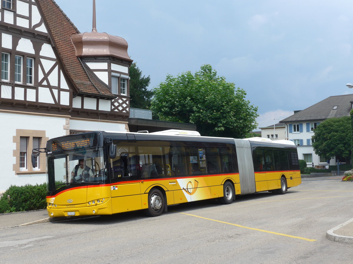 (195'136) - PostAuto Nordschweiz - BL 202'239 - Solaris am 23. Juli 2018 beim Bahnhof Rheinfelden