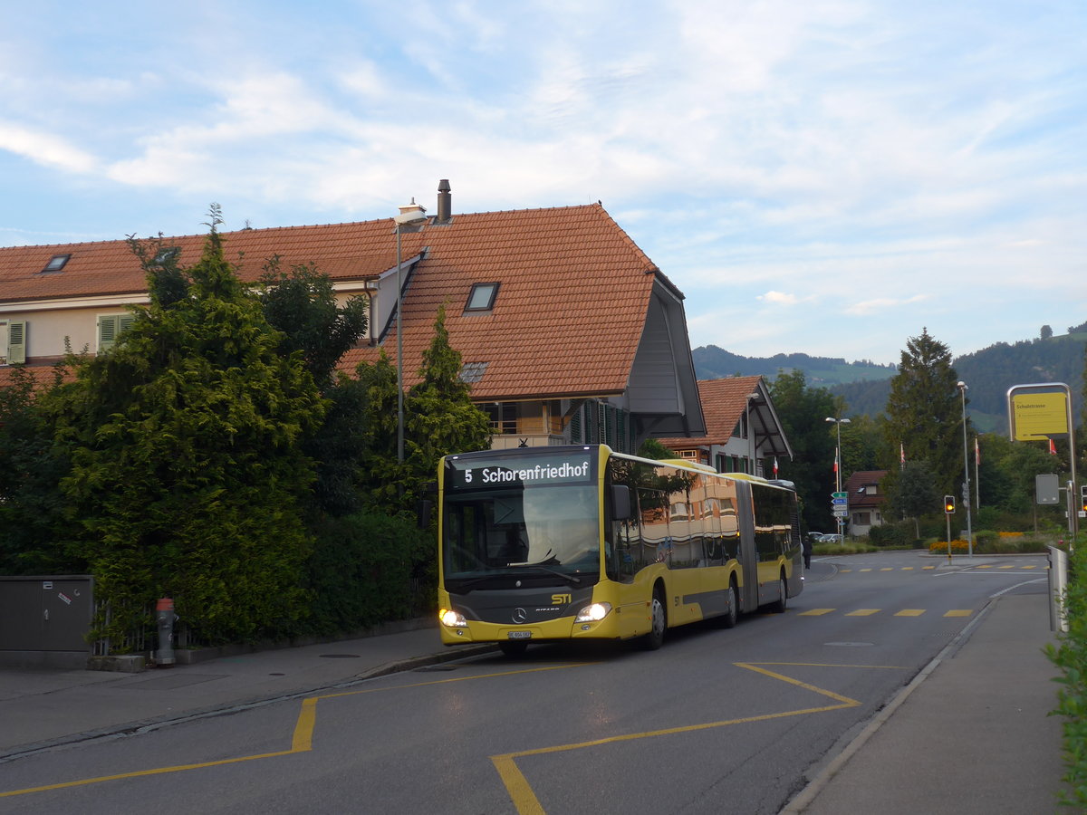 (195'238) - STI Thun - Nr. 182/BE 804'182 - Mercedes am 28. Juli 2018 in Thun, Schulstrasse