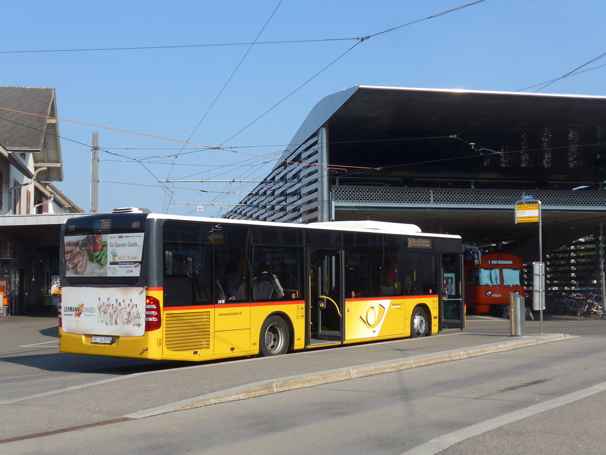 (195'535) - PostAuto Bern - Nr. 535/BE 734'535 - Mercedes am 5. August 2018 beim Bahnhof Worb Dorf