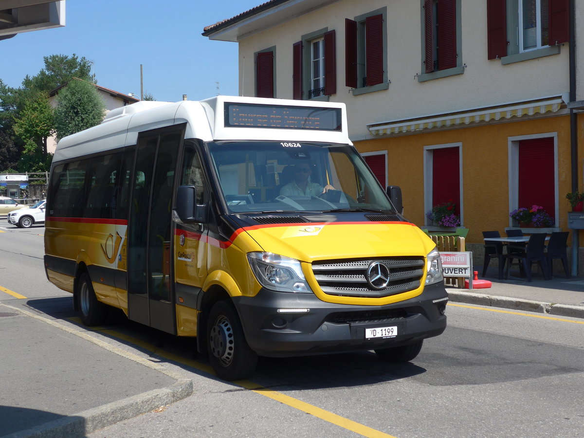 (195'593) - Faucherre, Moudon - VD 1199 - Mercedes am 5. August 2018 beim Bahnhof Palzieux