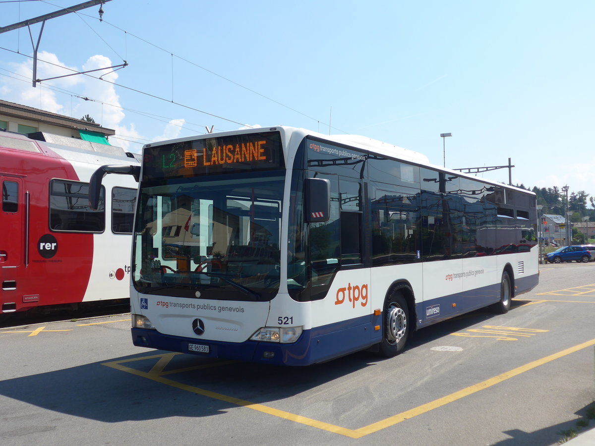 (195'598) - TPF Fribourg (TPG 521) - Nr. 662/GE 960'583 - Mercedes am 5. August 2018 beim Bahnhof Palzieux