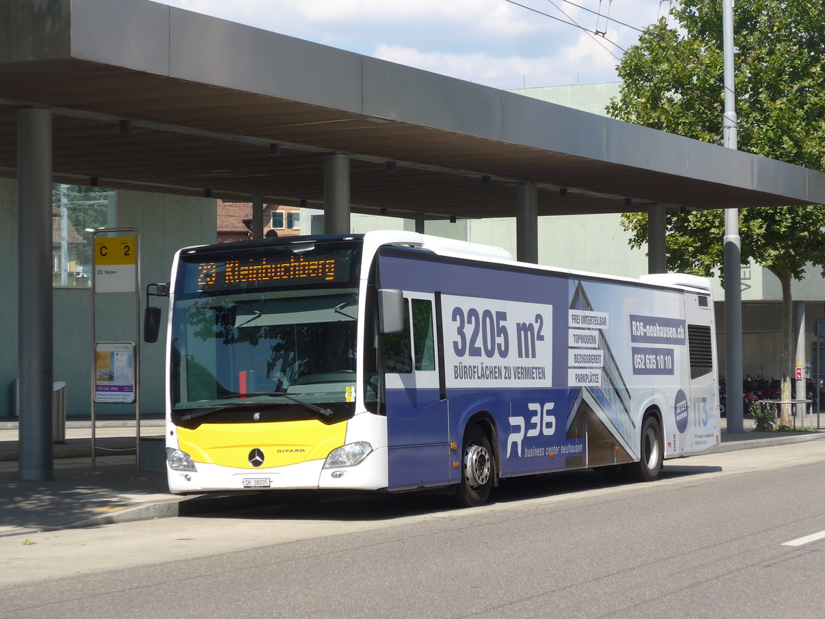 (196'125) - VBSH Schaffhausen - Nr. 5/SH 38'005 - Mercedes am 20. August 2018 beim Bahnhof Schaffhausen