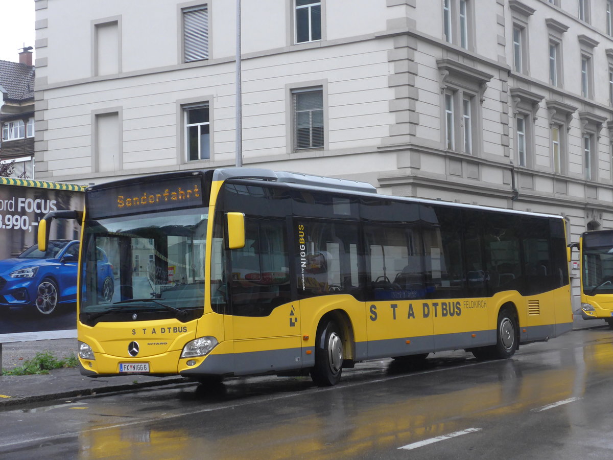 (196'284) - Stadtbus, Feldkirch - FK NIGG 6 - Mercedes am 1. September 2018 beim Bahnhof Feldkirch