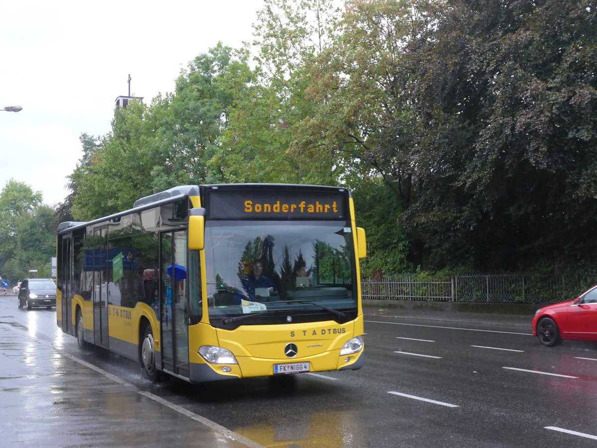 (196'297) - Stadtbus, Feldkirch - VK NIGG 4 - Mercedes am 1. September 2018 in Feldkirch, Bahnhofstrasse