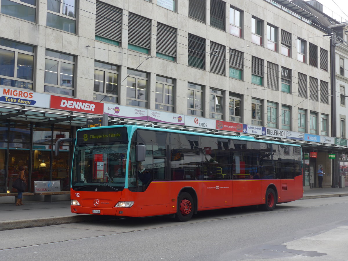 (196'513) - VB Biel - Nr. 182/BE 654'182 - Mercedes am 3. September 2018 in Biel, Guisanplatz