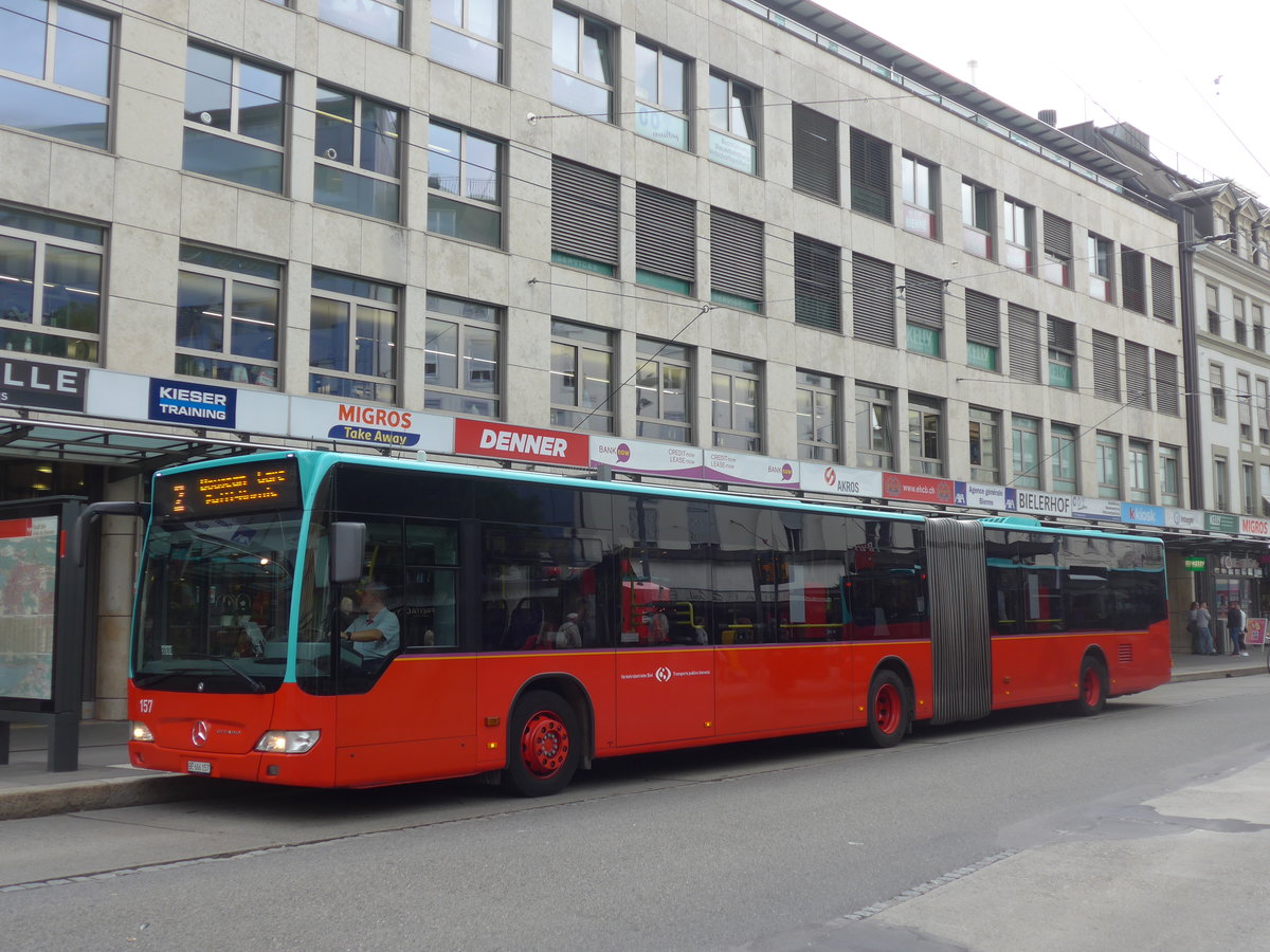 (196'516) - VB Biel - Nr. 157/BE 666'157 - Mercedes am 3. September 2018 in Biel, Guisanplatz