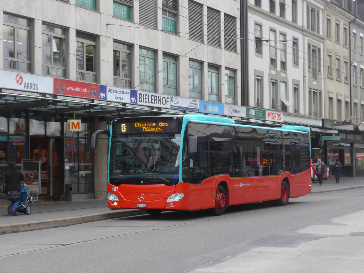(196'524) - VB Biel - Nr. 197/BE 821'197 - Mercedes am 3. September 2018 in Biel, Guisanplatz