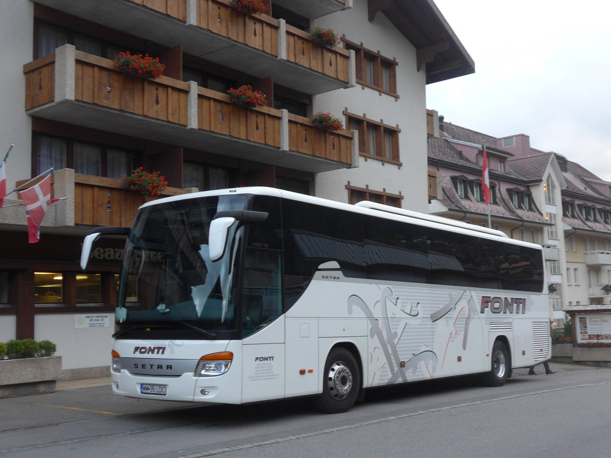 (196'667) - Aus Rumnien: Fonti, Baia Mare - MM 35 LDC - Setra am 9. September 2018 in Adelboden, Hotel Beau-Site