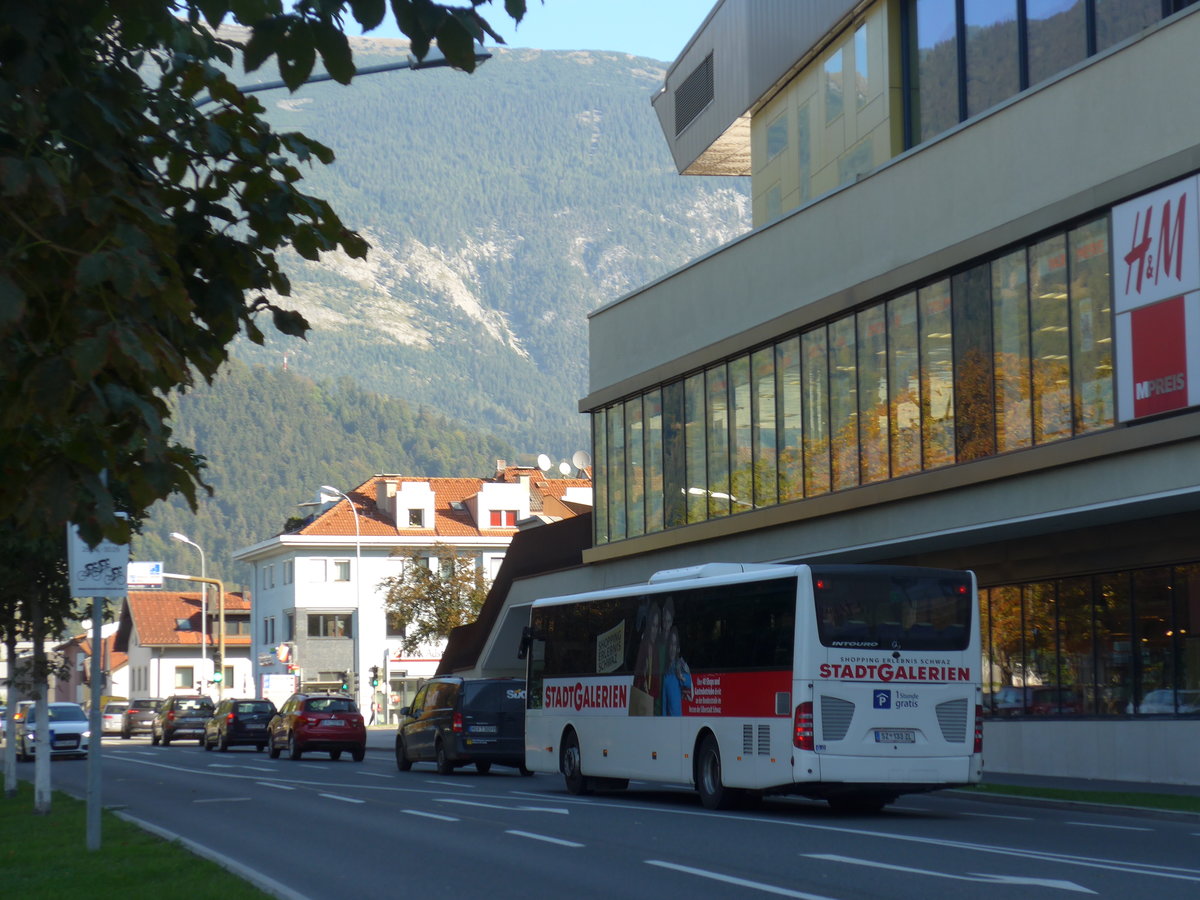(196'904) - Ledermair, Schwaz - SZ 133 ZL - Mercedes am 12. September 2018 in Schwaz, Innsbrucker Strasse