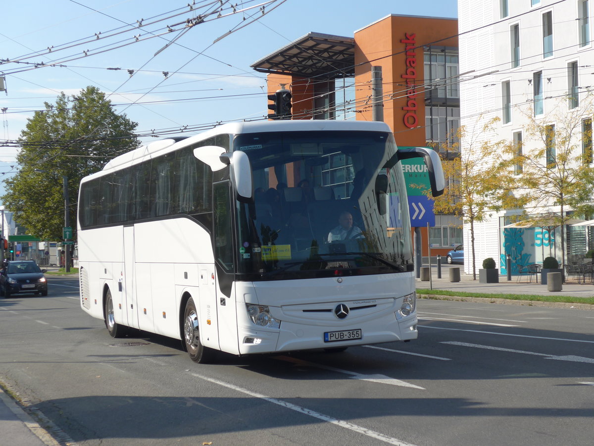 (197'100) - Aus Ungarn: Levissimo, Budapest - PUB-355 - Mercedes am 13. September 2018 in Salzburg, Polizeidirektion