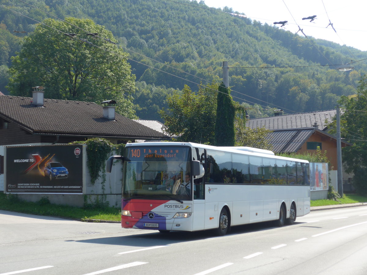 (197'213) - PostBus - BD 13'935 - Mercedes am 13. September 2018 in Mayrwies, Daxluegstrasse