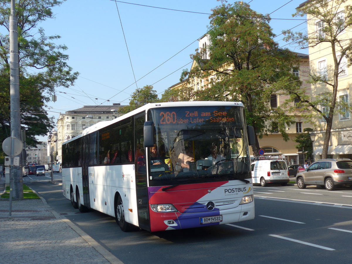 (197'307) - PostBus - BD 14'532 - Mercedes am 13. September 2018 in Salzburg, Mirabellplatz