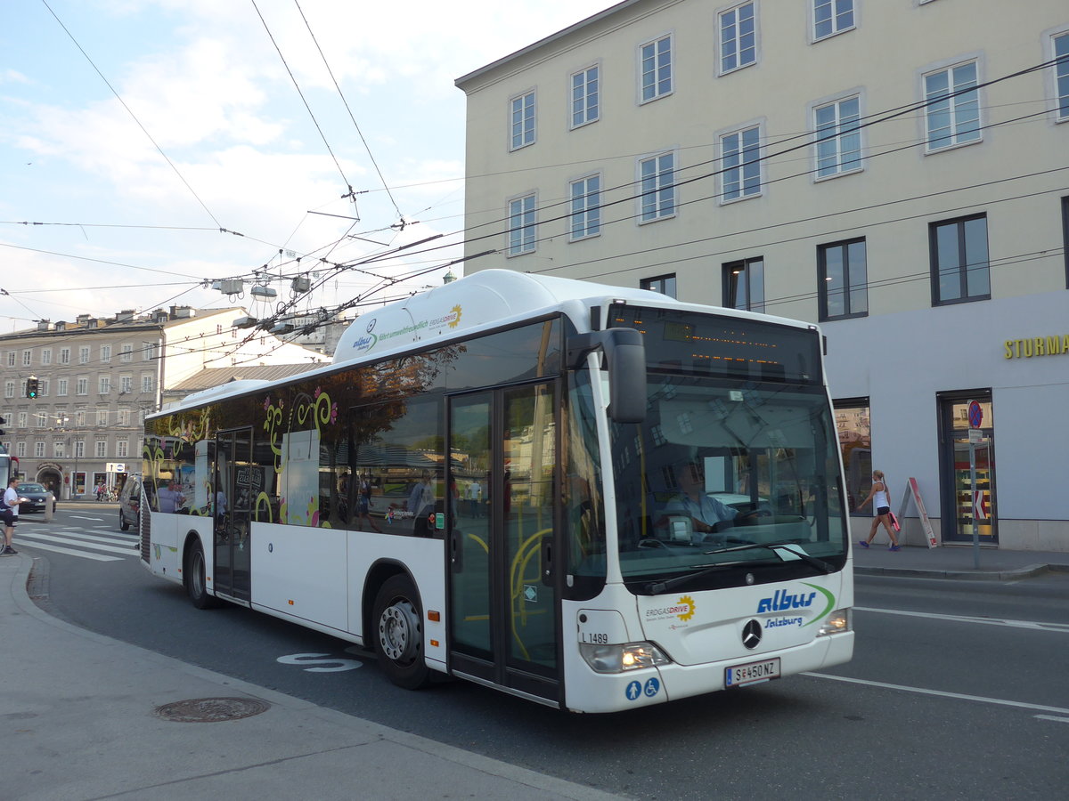 (197'376) - Albus, Salzburg - Nr. L1489/S 450 NZ - Mercedes am 13. September 2018 in Salzburg, Hanuschplatz