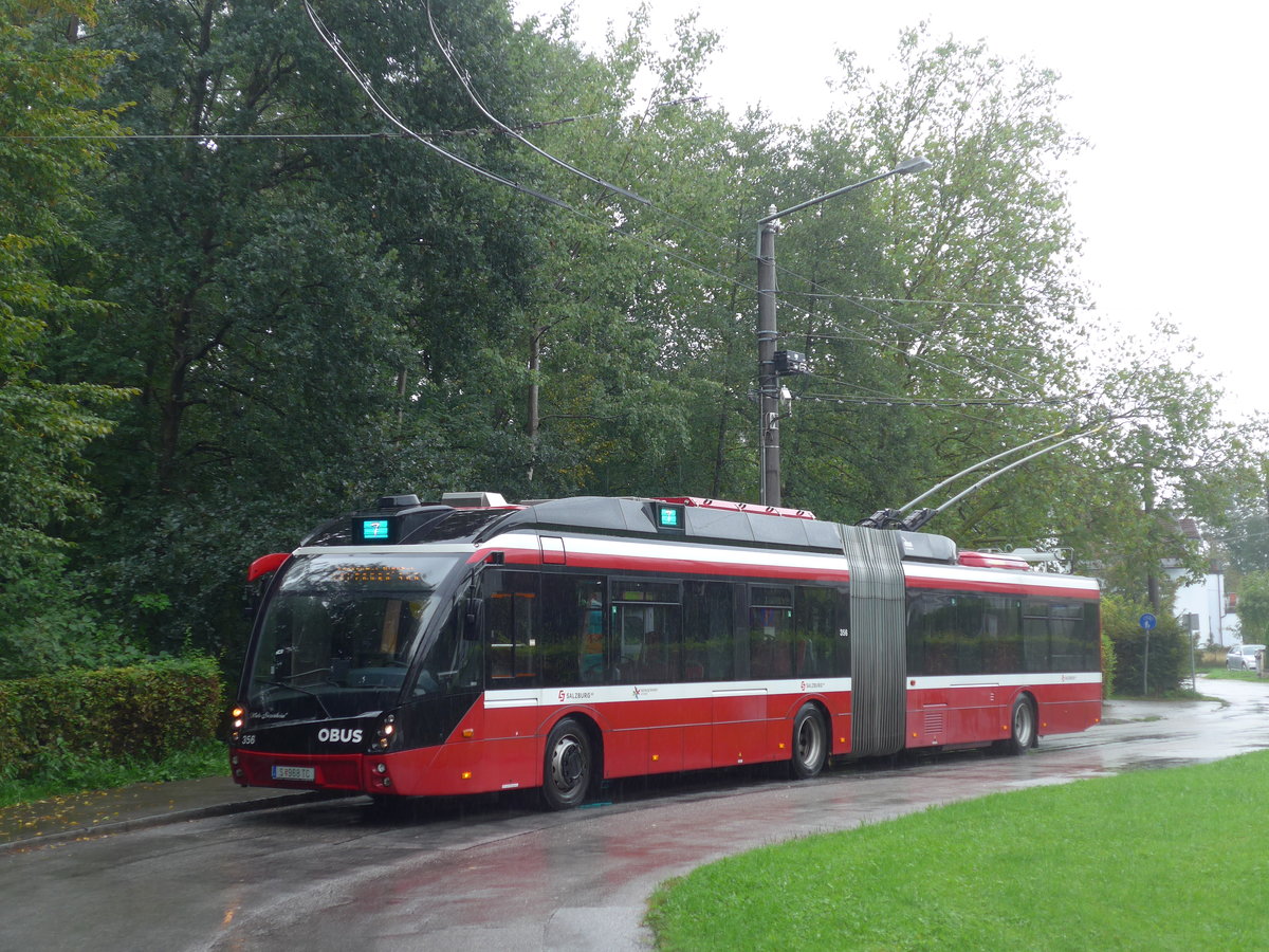 (197'472) - OBUS Salzburg - Nr. 356/S 968 TC - Solaris Gelenktrolleybus am 14. September 2018 in Salzburg, Salzachsee