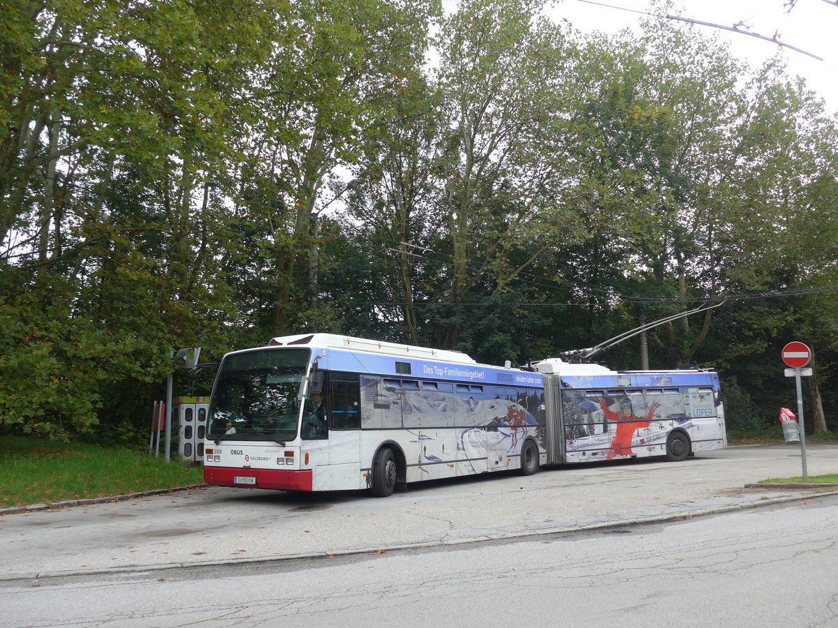 (197'545) - OBUS Salzburg - Nr. 289/S 165 KW - Van Hool Gelenktrolleybus am 14. September 2018 in Salzburg, Itzling West