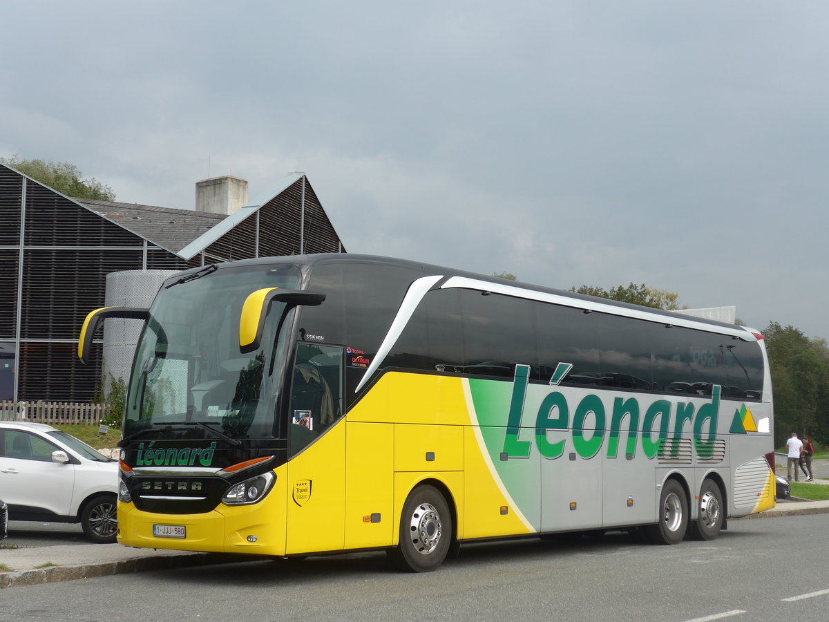 (197'625) - Aus Belgien: Lonard, Lige - Nr. 5/1-JJJ-580 - Setra am 15. September 2018 in Weer, Raststation
