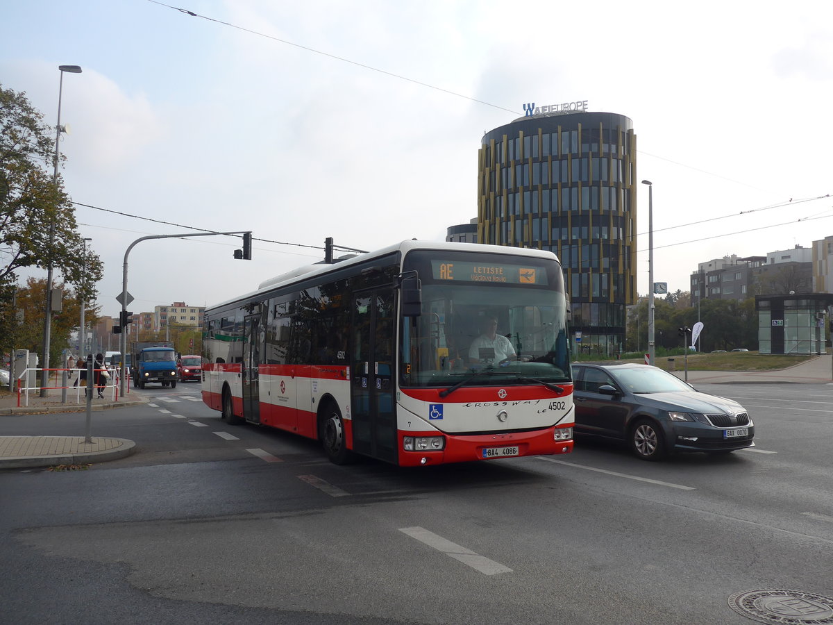 (198'551) - DPP Praha - Nr. 4502/8A4 4086 - Irisbus am 19. Oktober 2018 in Praha, Ndraz Veleslavn