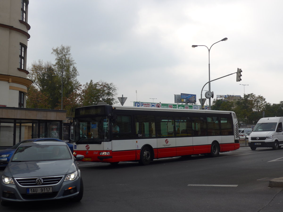 (198'583) - DPP Praha - Nr. 3341/ALC 24-41 - Renault-Karosa am 19. Oktober 2018 in Praha, Florenc