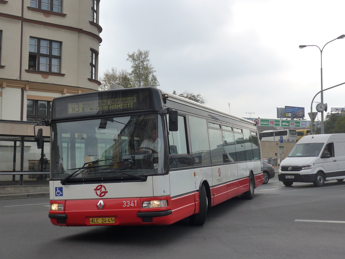 (198'584) - DPP Praha - Nr. 3341/ALC 24-41 - Renault-Karosa am 19. Oktober 2018 in Praha, Florenc