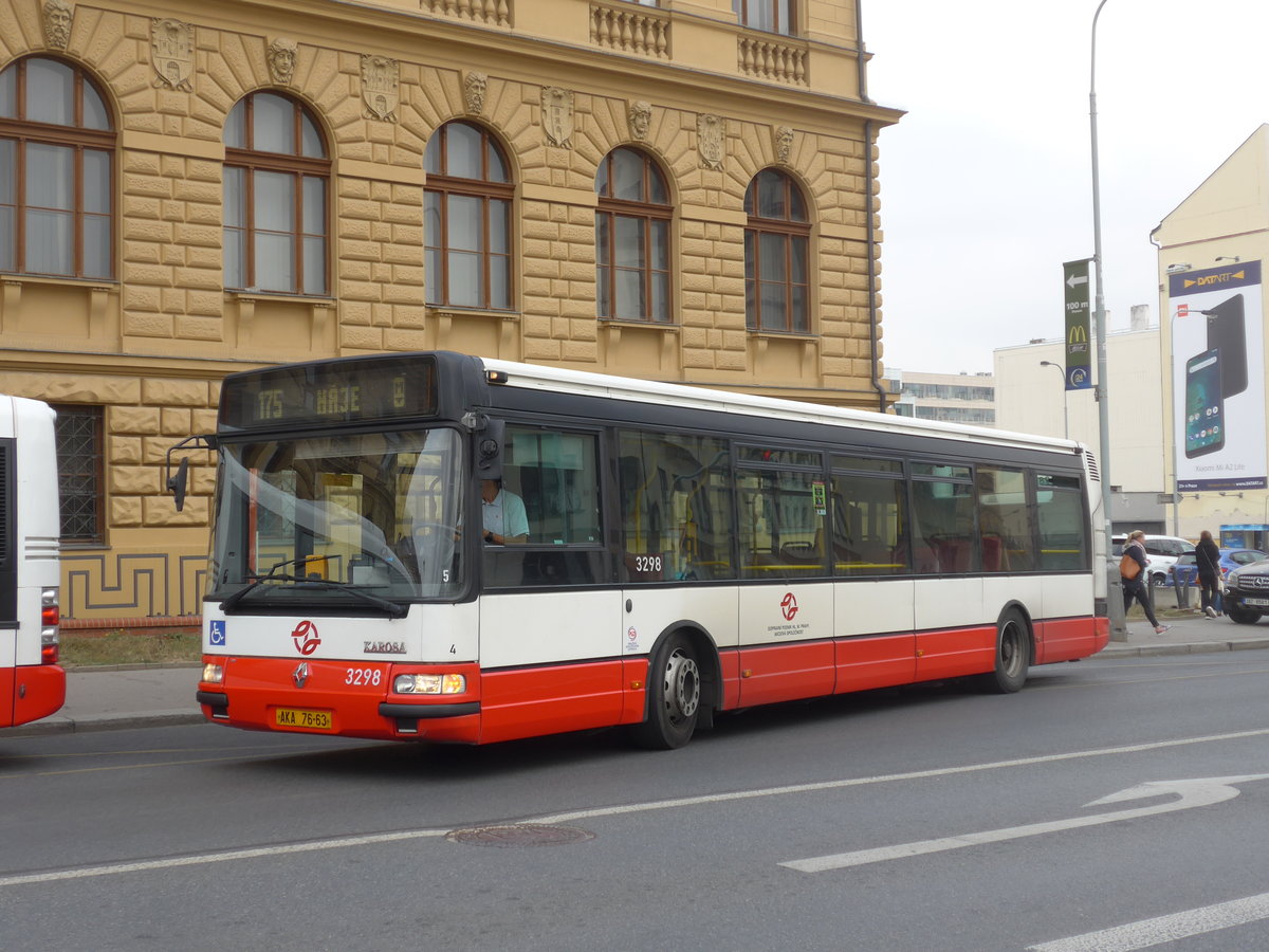 (198'602) - DPP Praha - Nr. 3298/AKA 76-63 - Renault-Karosa am 19. Oktober 2018 in Praha, Florenc