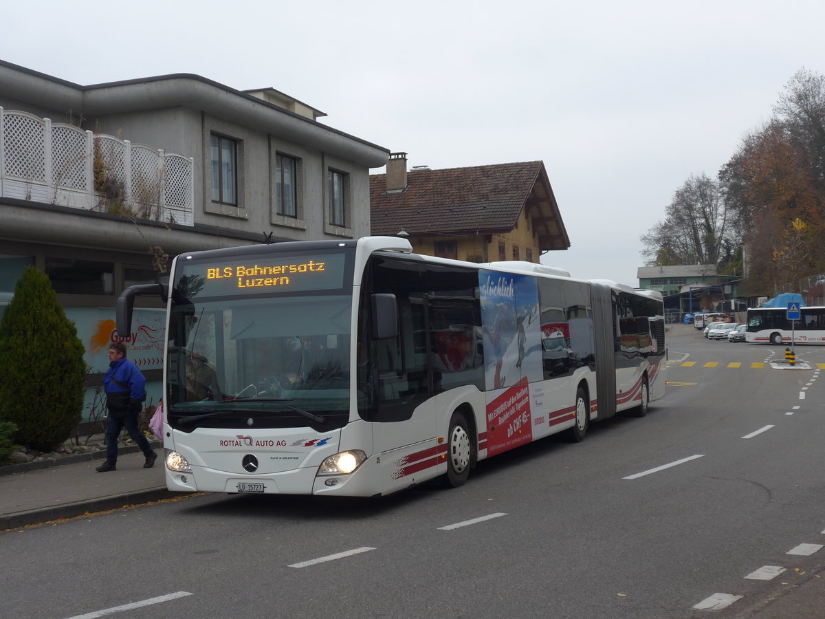 (199'314) - ARAG Ruswil - Nr. 35/LU 15'727 - Mercedes am 18. November 2018 beim Bahnhof Littau