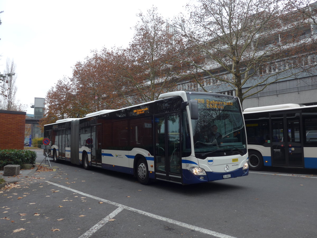 (199'347) - ZVB Zug - Nr. 37/ZG 88'037 - Mercedes am 18. November 2018 in Luzern, Inseli-P