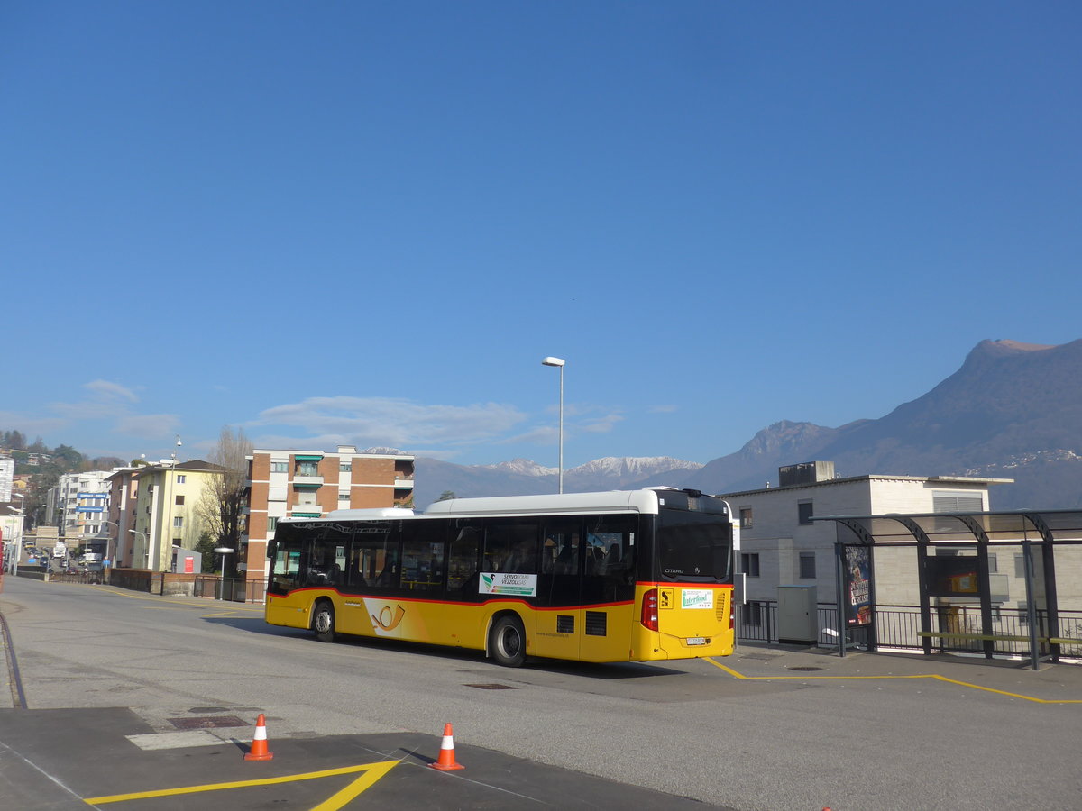 (199'741) - AutoPostale Ticino - Nr. 557/TI 326'907 - Mercedes am 7. Dezember 2018 beim Bahnhof Lugano