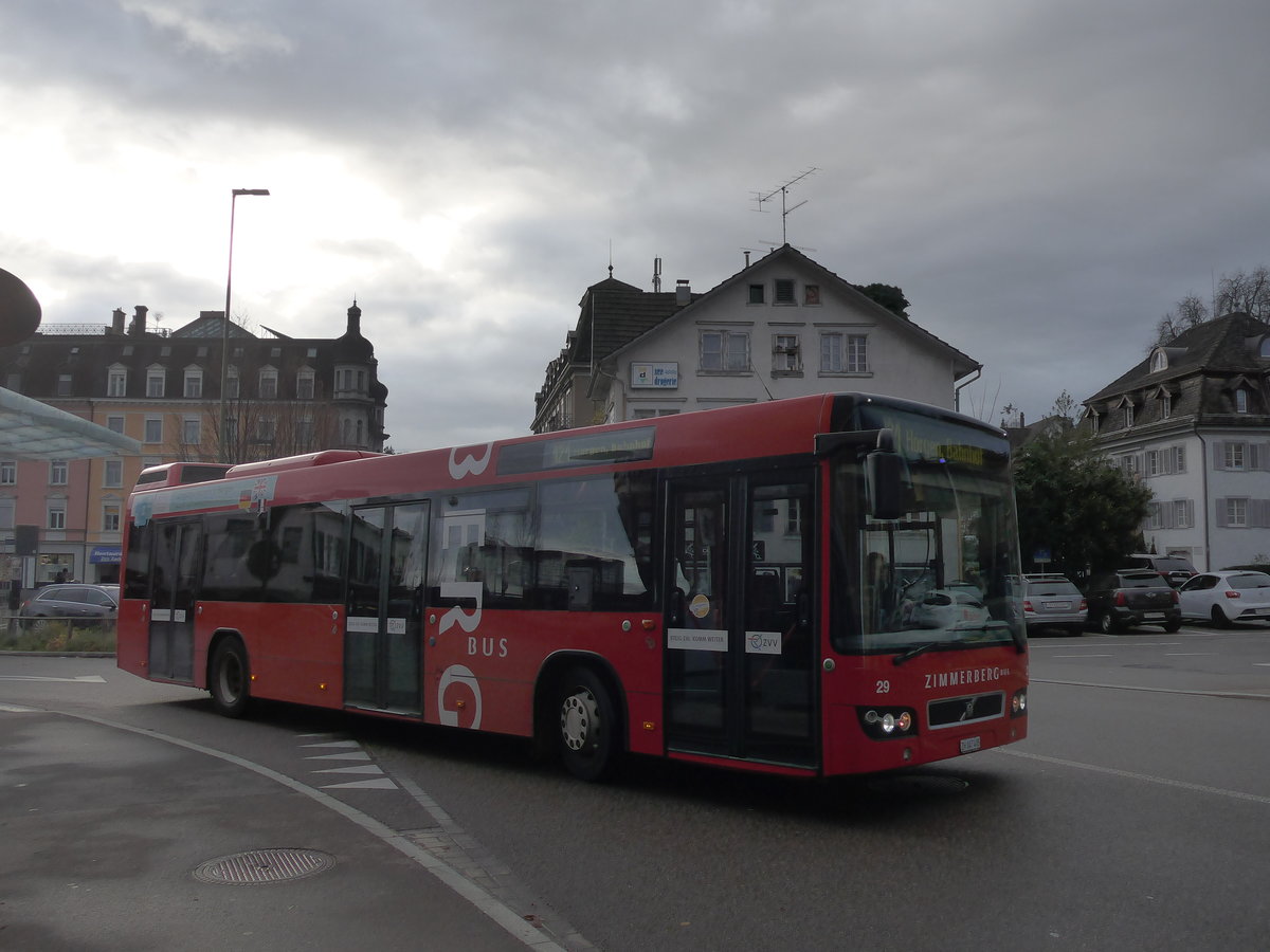(199'781) - AHW Horgen - Nr. 29/ZH 147'405 - Volvo am 8. Dezember 2018 beim Bahnhof Wdenswil