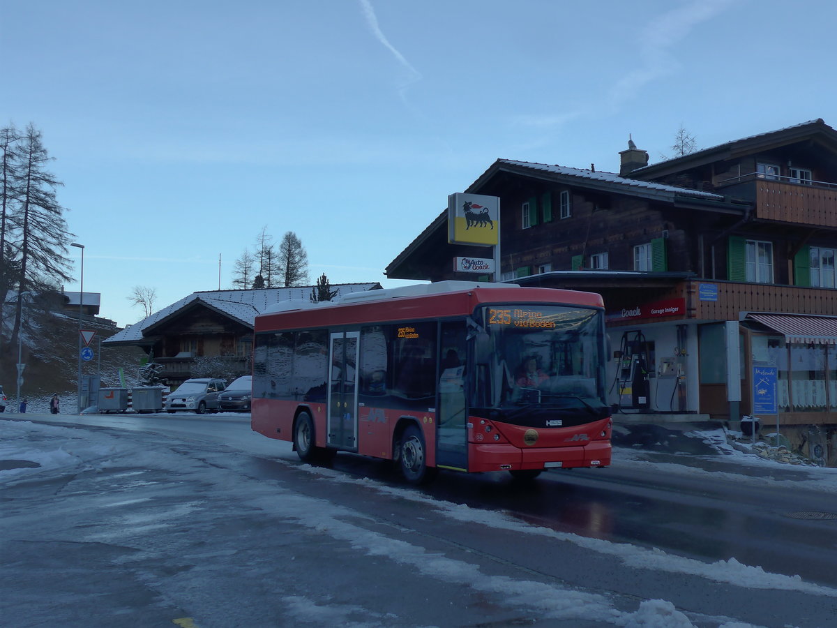 (200'242) - AFA Adelboden - Nr. 55/BE 611'055 - Scania/Hess am 25. Dezember 2018 in Adelboden, Oey