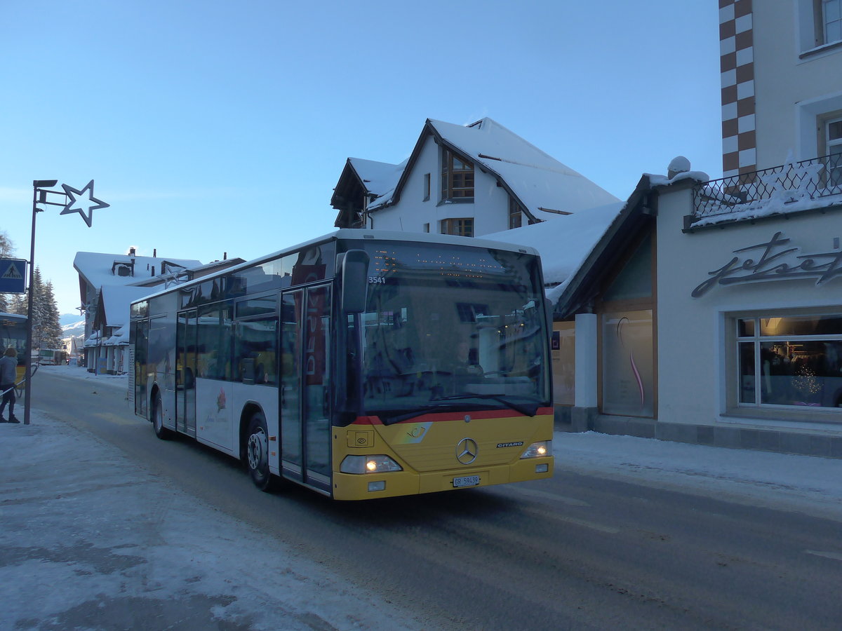 (200'262) - Bossi&Hemmi, Tiefencastel - GR 59'439 - Mercedes (ex PostAuto Graubnden; ex Vigt, Klosters Nr. 7) am 26. Dezember 2018 in Lenzerheide, Post