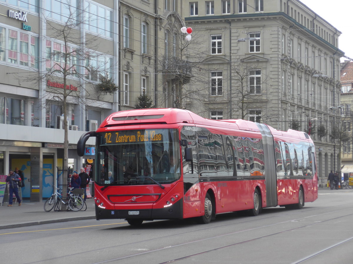 (200'446) - Bernmobil, Bern - Nr. 875/BE 832'875 - Volvo am 31. Dezember 2018 beim Bahnhof Bern
