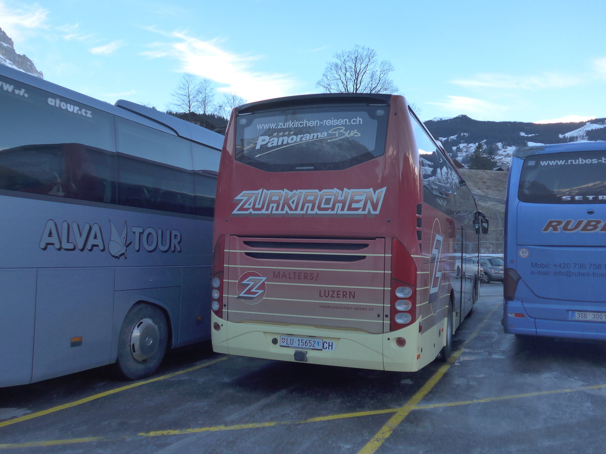 (200'504) - Zurkirchen, Malters - Nr. 16/LU 15'652 - Volvo am 1. Januar 2019 in Grindelwald, Grund