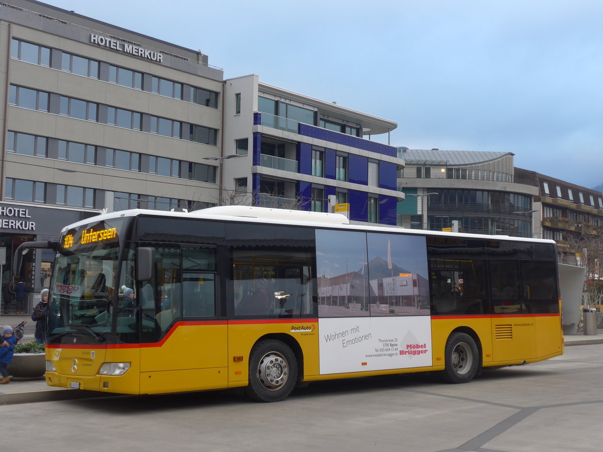 (200'546) - PostAuto Bern - BE 610'533 - Mercedes am 1. Januar 2019 beim Bahnhof Interlaken West