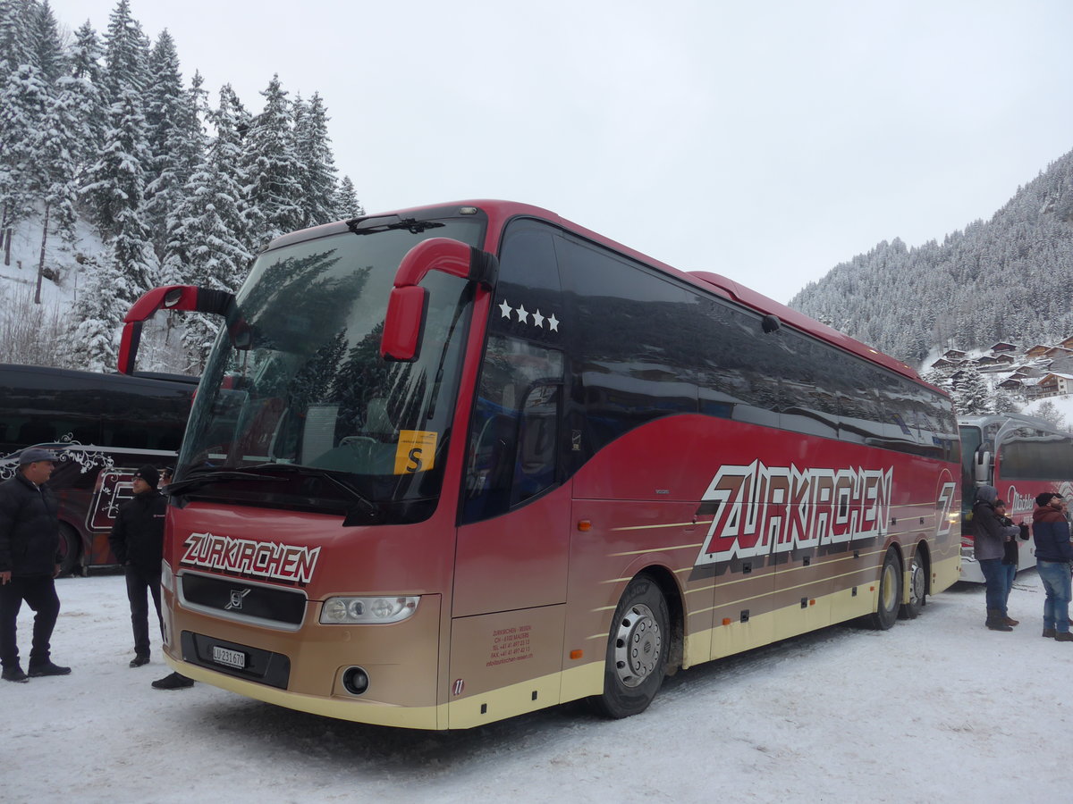 (200'730) - Zurkirchen, Malters - Nr. 11/LU 231'670 - Volvo am 12. Januar 2019 in Adelboden, ASB
