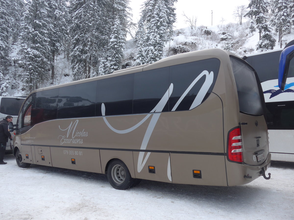 (200'746) - Nicolas, Val-d'Illiez - VS 446'859 - Iveco/Dypety am 12. Januar 2019 in Adelboden, ASB