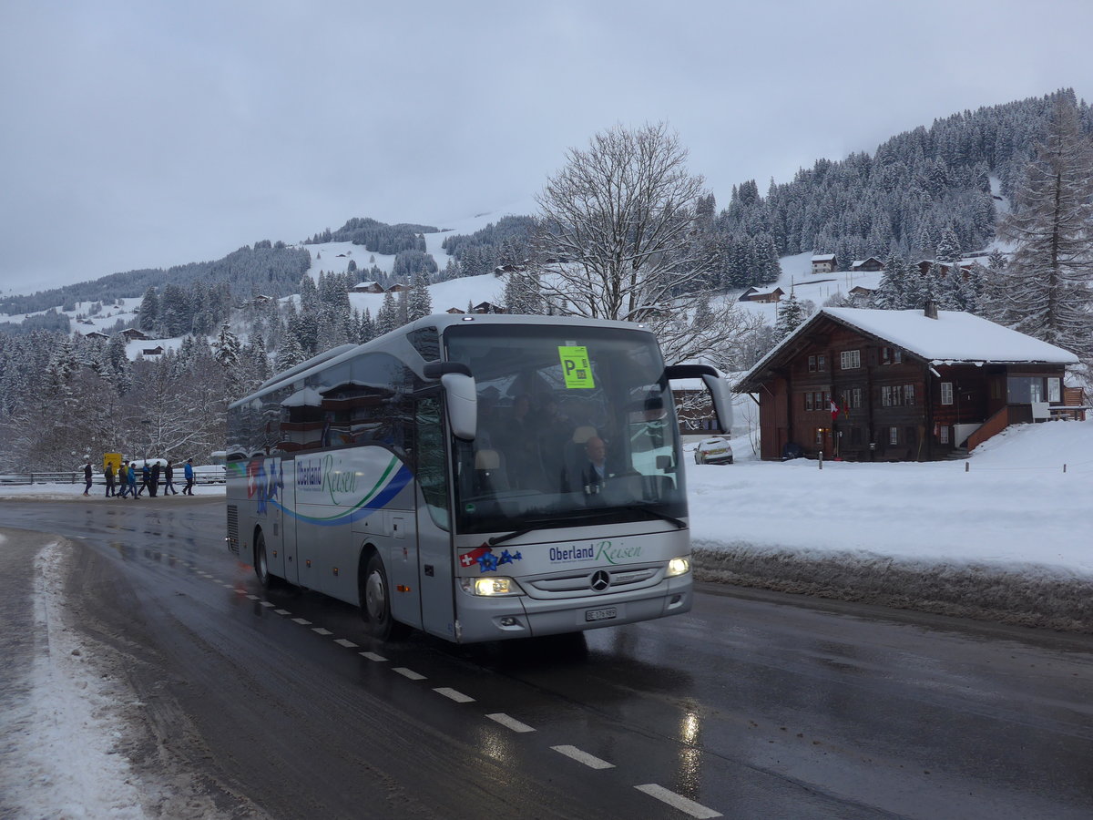 (200'756) - Oberland Reisen, Thun - Nr. 42/BE 176'989 - Mercedes (ex Oberland Tours, Grindelwald Nr. 42) am 12. Januar 2019 in Adelboden, Oey