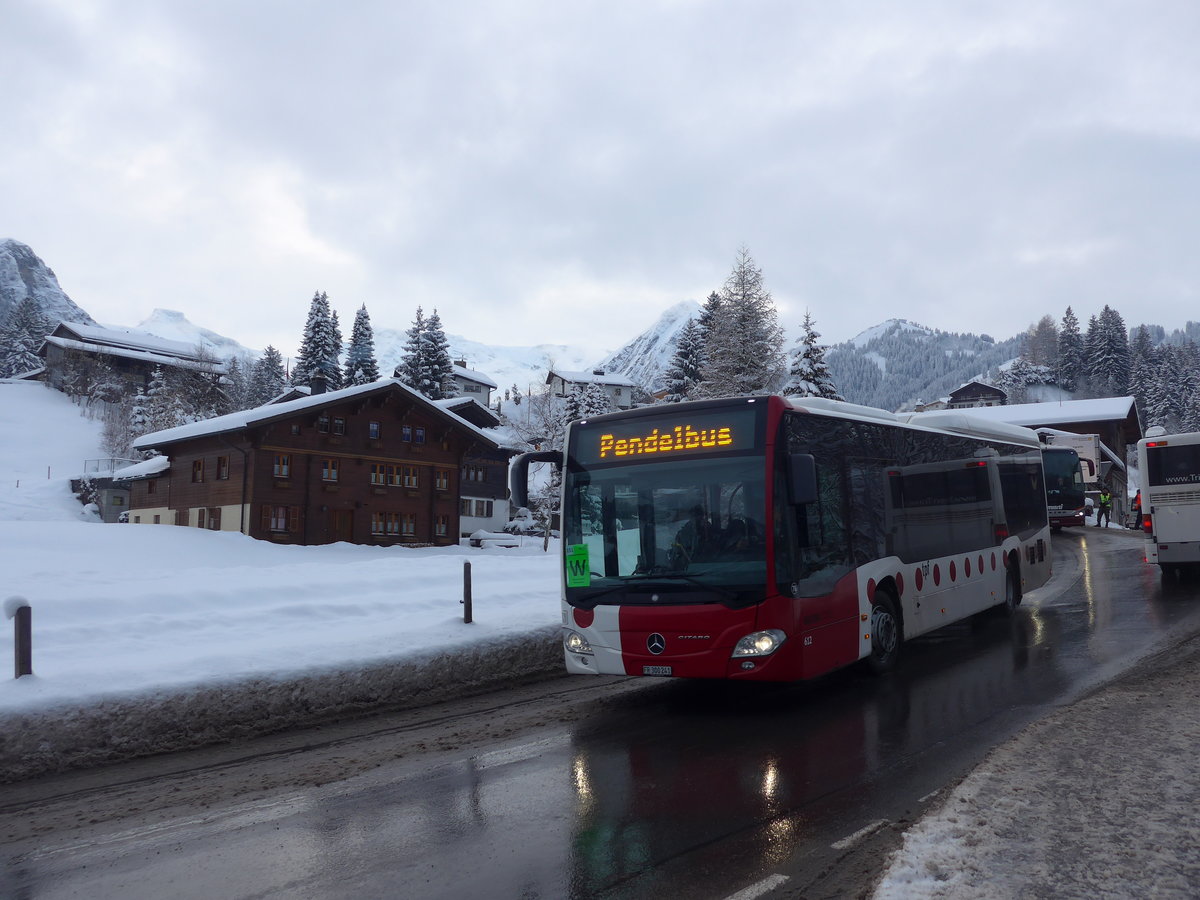 (200'782) - TPF Fribourg (Wieland 76) - Nr. 612/FR 300'241 - Mercedes am 12. Januar 2019 in Adelboden, Oey