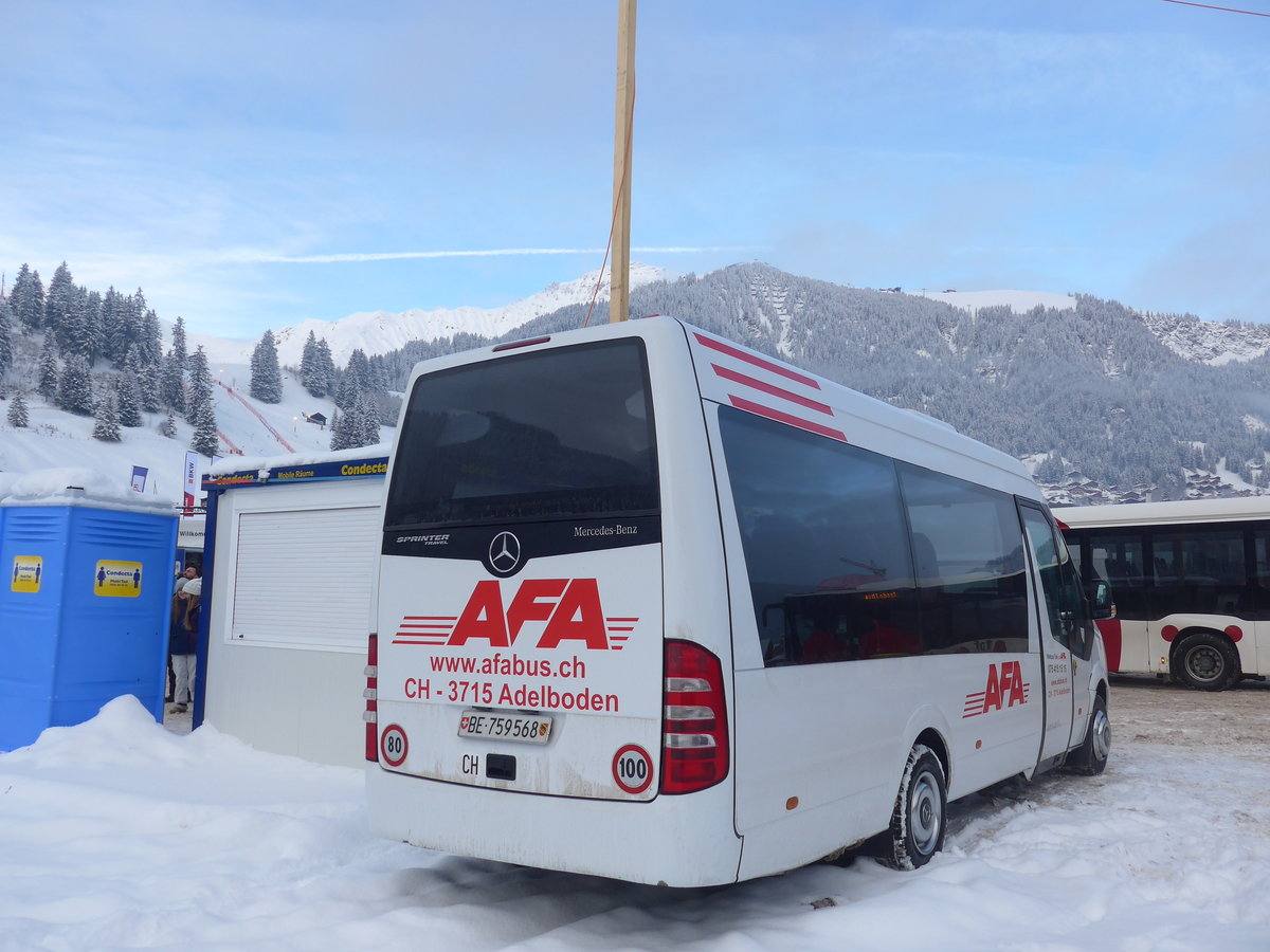 (200'830) - AFA Adelboden - Nr. 49/BE 759'568 - Mercedes (ex Bergmann, Adelboden) am 12. Januar 2019 in Adelboden, Weltcup