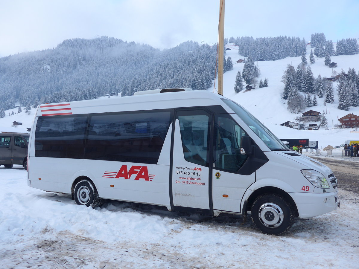 (200'861) - AFA Adelboden - Nr. 49/BE 759'568 - Mercedes (ex Bergmann, Adelboden) am 12. Januar 2019 in Adelboden, Weltcup