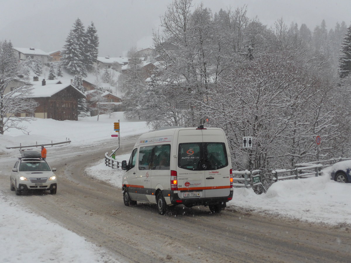 (201'063) - AAGU Altdorf - Nr. 64/UR 7264 - Mercedes am 13. Januar 2019 in Adelboden, Oey