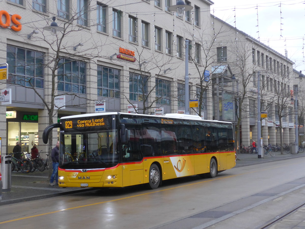 (201'204) - PostAuto Ostschweiz - TG 114'965 - MAN am 17. Januar 2019 beim Bahnhof Frauenfeld