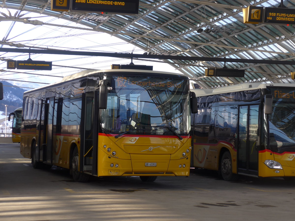 (201'237) - Reptrans, Salouf - GR 43'393 - Volvo am 19. Januar 2019 in Chur, Postautostation