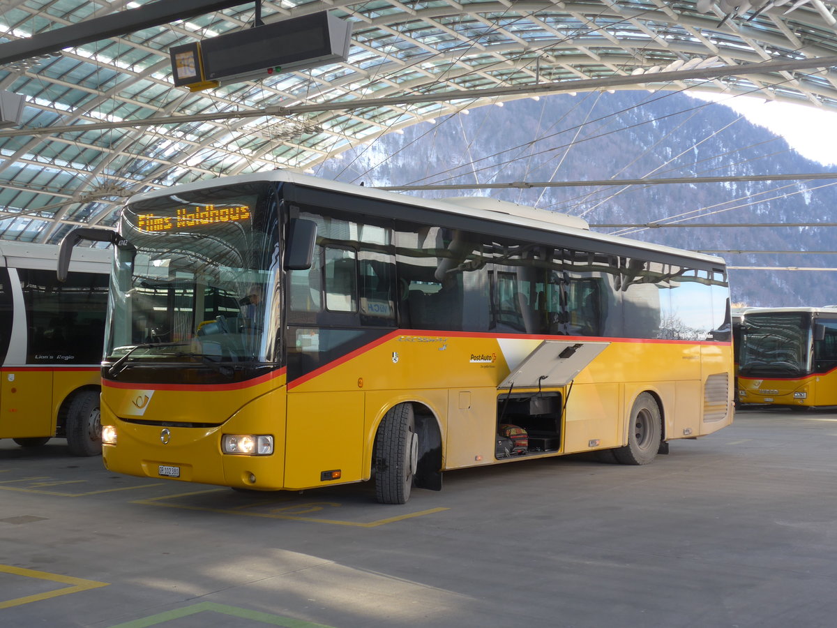 (201'257) - PostAuto Graubnden - GR 102'380 - Irisbus am 19. Januar 2019 in Chur, Postautostation