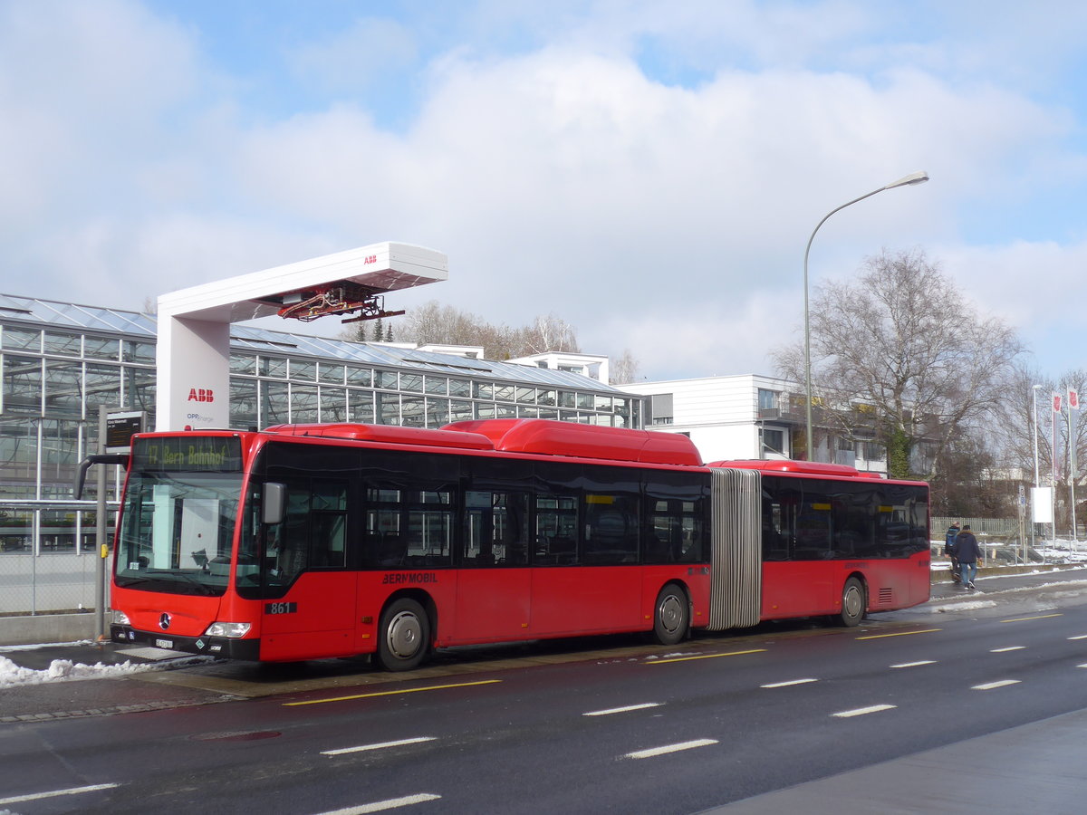 (201'444) - Bernmobil, Bern - Nr. 861/BE 671'861 - Mercedes am 4. Februar 2019 in Kniz, Weiermatt