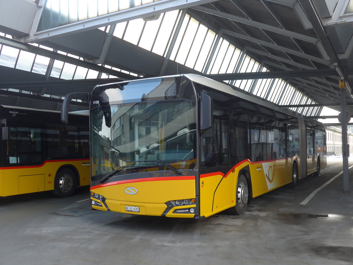 (201'455) - PostAuto Bern - Nr. 685/BE 823'685 - Solaris am 4. Februar 2019 in Bern, Postautostation