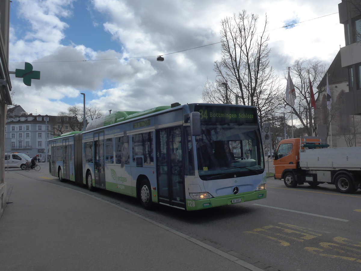 (201'509) - BVB Basel - Nr. 728/BS 6687 - Mercedes am 11. Februar 2019 in Basel, Claragraben