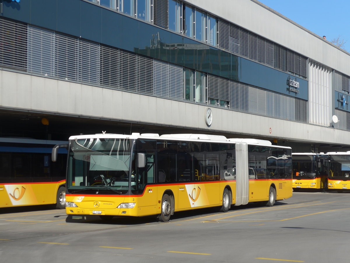 (201'728) - Steiner, Ortschwaben - Nr. 3/BE 83'880 - Mercedes am 18. Februar 2019 in Bern, Postautostation