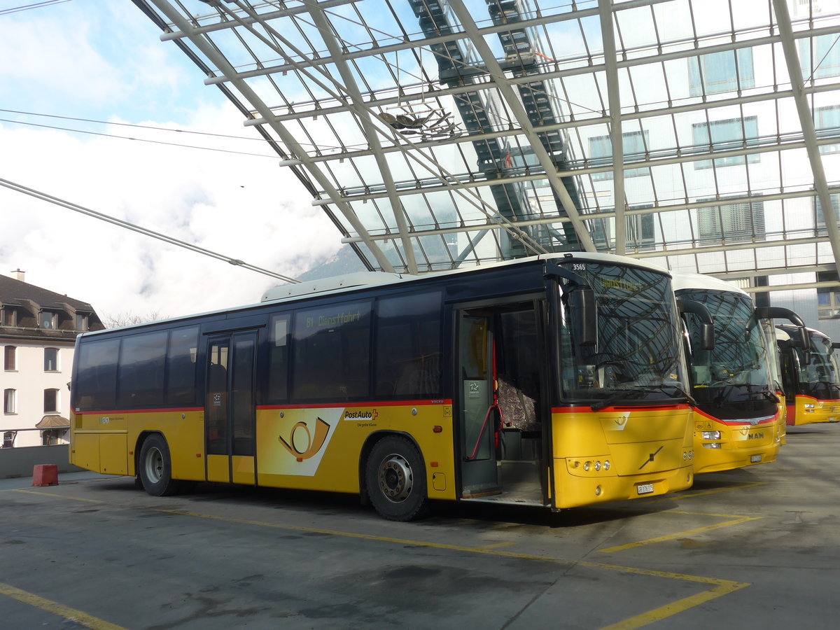 (201'824) - PostAuto Graubnden (Casutt) - GR 176'375 - Volvo (ex PostAuto Ostschweiz) am 2. Mrz 2019 in Chur, Postautostation