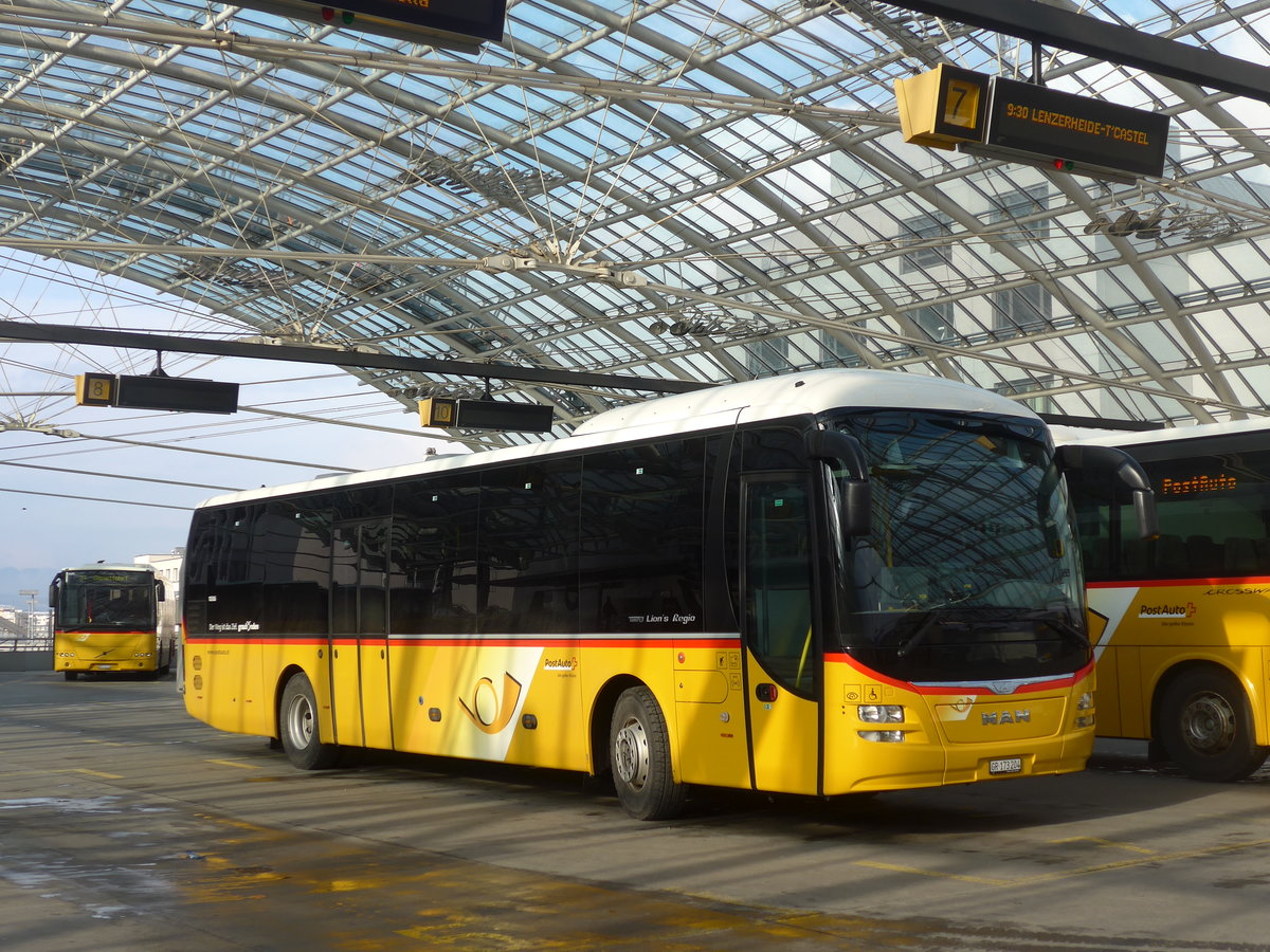 (201'827) - PostAuto Graubnden - GR 173'204 - MAN am 2. Mrz 2019 in Chur, Postautostation