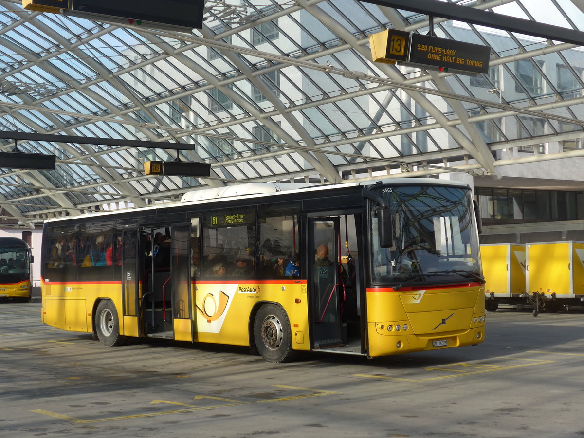 (201'829) - PostAuto Graubnden (Casutt) - GR 176'375 - Volvo (ex PostAuto Ostschweiz) am 2. Mrz 2019 in Chur, Postautostation